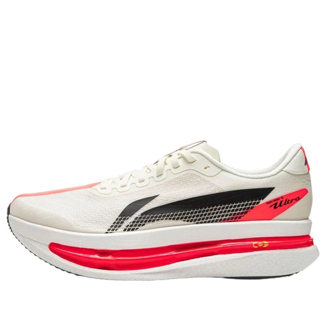 Li Ning Red Hare 9 ULTRA Low top Running Shoes men Champagne White ARPW008-2
